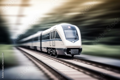 Isolated faster train. Generative AI