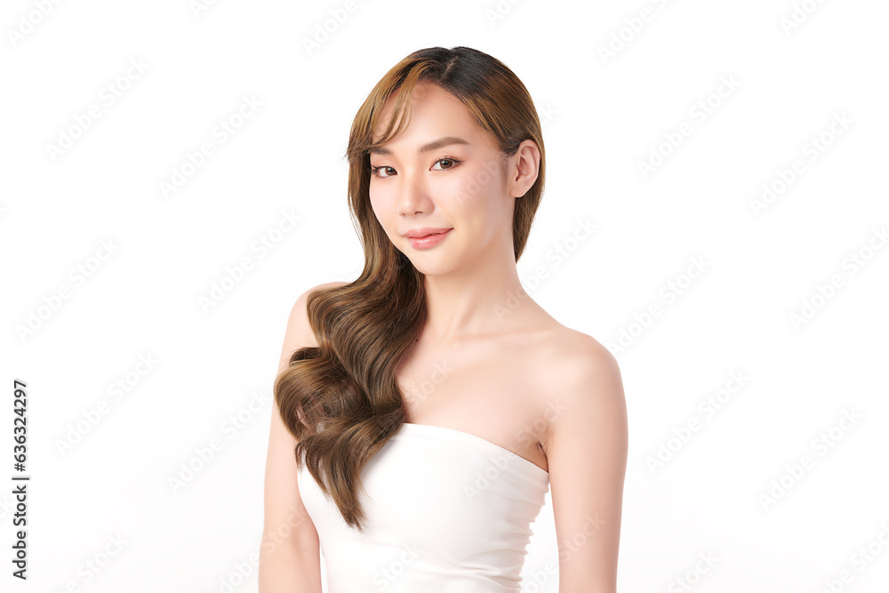 Beautiful young asian woman with clean fresh skin on white background, Face care, Facial treatment, Cosmetology, beauty and spa, Asian women portrait. Beautiful young asian woman with clean fresh skin on white background, Face care, Facial treatment, Cosmetology, beauty and spa, Asian women portrait.