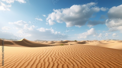Desert sand background created with Generative AI