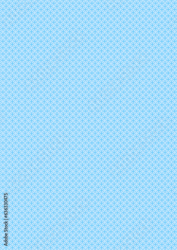 水色の七宝繋ぎ背景2_A4縦