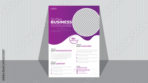 vector modern professional flyer design template