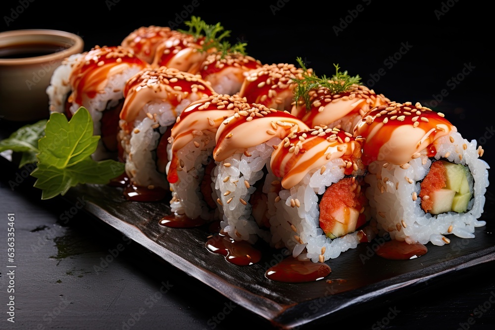 lobster sushi isolated on white background lobster sushi isolated on white background