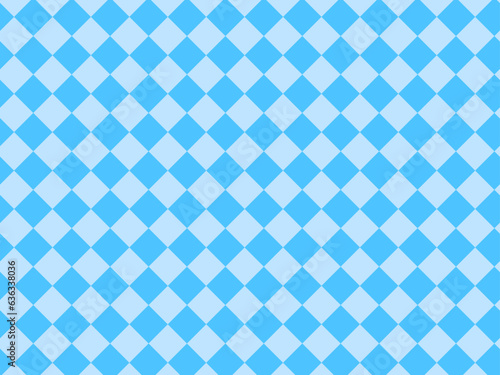 水色の斜め市松模様（チェック柄）背景1_4:3