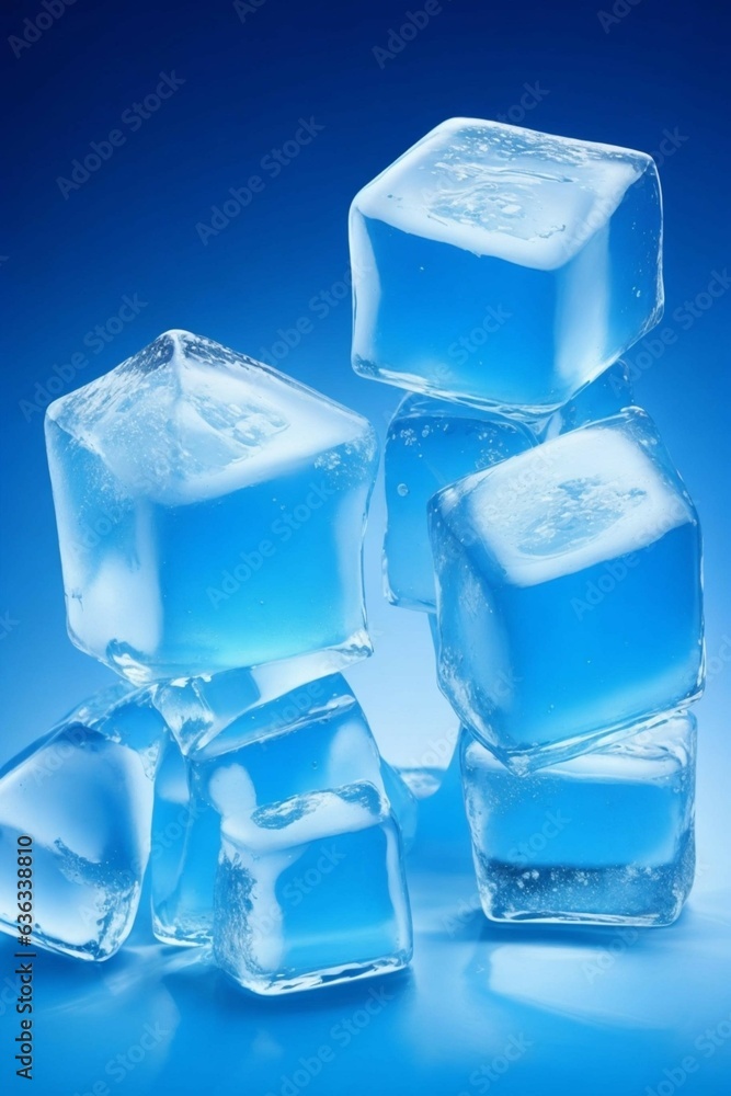 a stack of ice cubes a stack of ice cubes