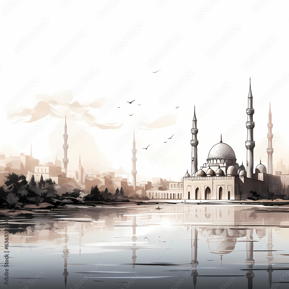 Mosque Digital Illustration