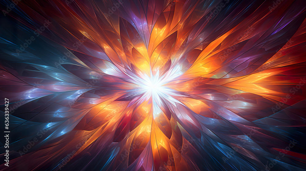 Obraz premium Colored Fractals Background