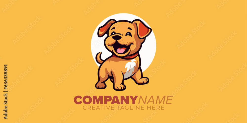 custom made wallpaper toronto digitalUnleash Creativity with a Modern Playful Dog Logo Mascot: Illustration Vector Graphic for Logo, Icon, Design, Poster, Flyer, and Advertisement