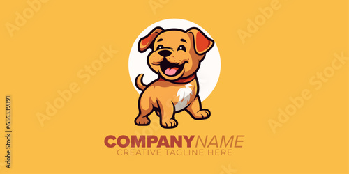 Wallpaper Mural Unleash Creativity with a Modern Playful Dog Logo Mascot: Illustration Vector Graphic for Logo, Icon, Design, Poster, Flyer, and Advertisement Torontodigital.ca