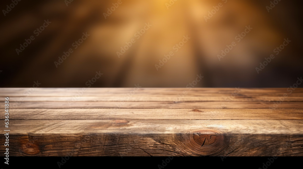 nature wooden display table mockup for product advertising copy space generative ai nature wooden display table mockup for product advertising copy space generative ai