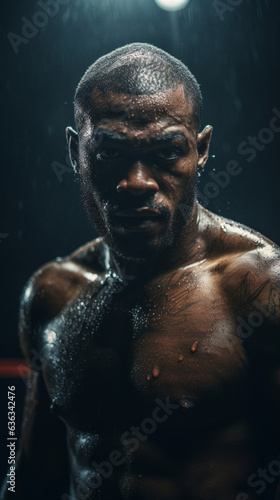 In Pursuit of Glory: African American Boxer's Cinematic Tale, Generative AI