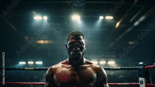 Punching Through Barriers: African American Boxer's Triumph, Generative AI