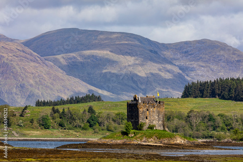 Castle Stalker Loch Laich Appin Scotland closeup