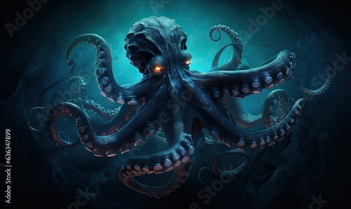 Octopus in the Ocean © clarut