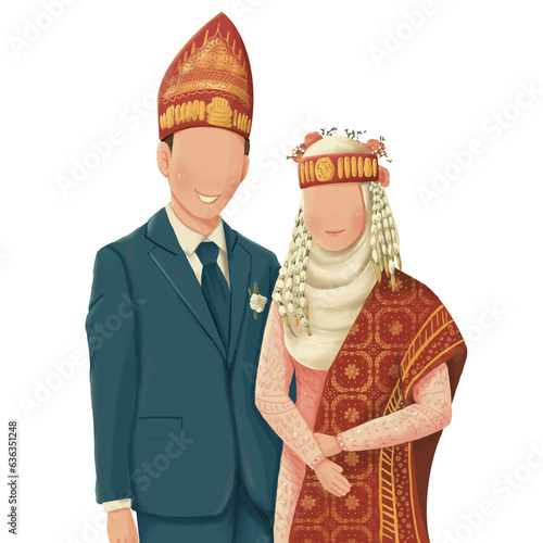 Batak wedding muslim couple