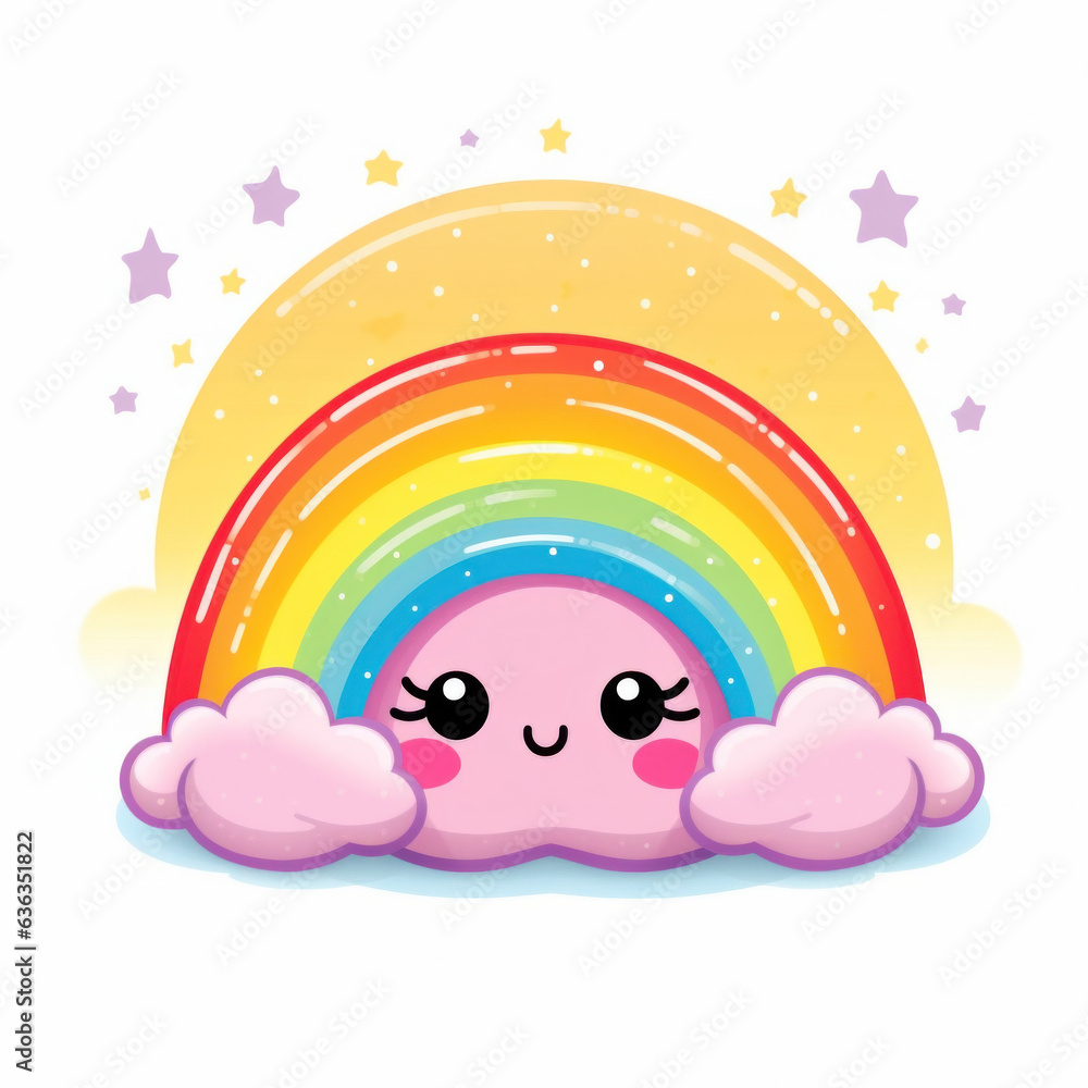 Fototapeta premium Beautiful happy illustrations (AI Generated)