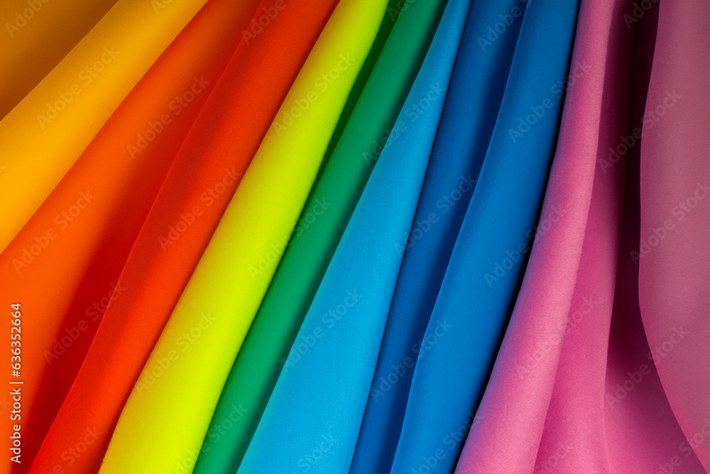 colorful silk textured fabric surface