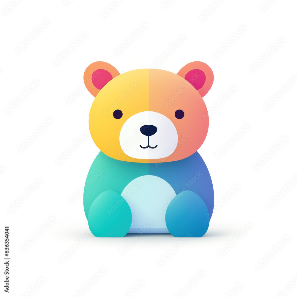 Fototapeta premium Bear illustration cartoon (AI Generated)