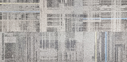 Foto modern and uneven tartan woven carpet textures in seamless pattern design