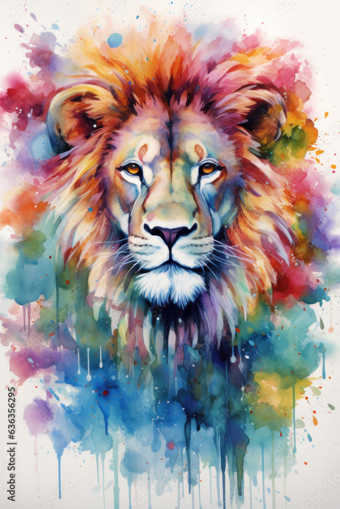 Lion illustration (AI Generated) 