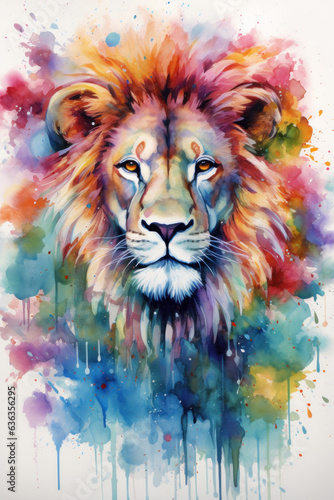Lion illustration (AI Generated) 