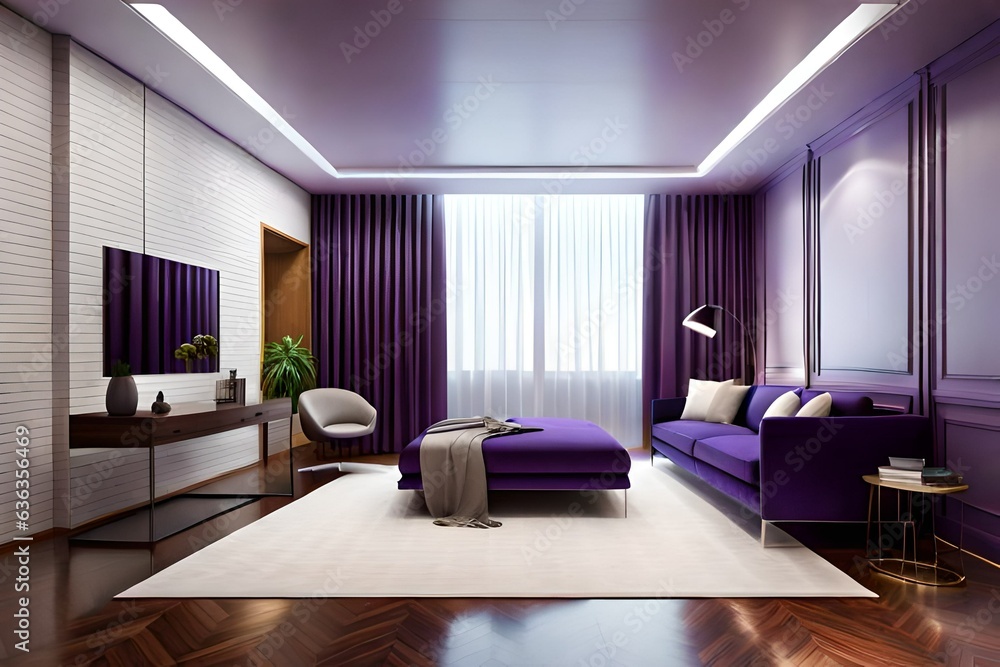 Fototapeta premium modern living room interior