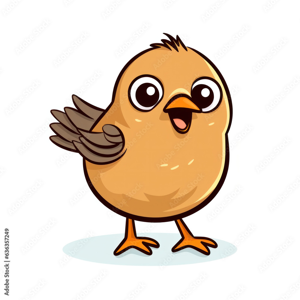Cute cartoon bird illustration (AI Generated) Cute cartoon bird illustration (AI Generated)