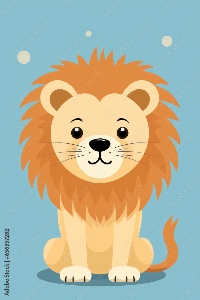 Lion illustration (AI Generated) Lion illustration (AI Generated)