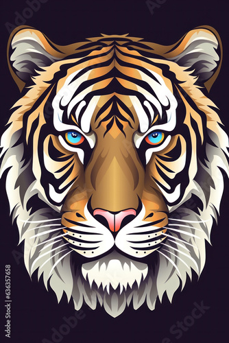 Tiger illustration (AI Generated) 