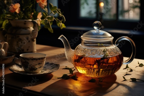Tea is a beverage obtained by boiling, brewing, infusing the leaf of a tea bush. Black green floral herbal. Leisure, health properties, therapeutic midditya. Fruity berry. Organic refreshing drink.