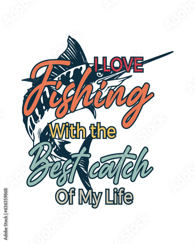 Fishing T-shirt Design, Fishing tee, Fishing sticker Design, Fishing vector artwork