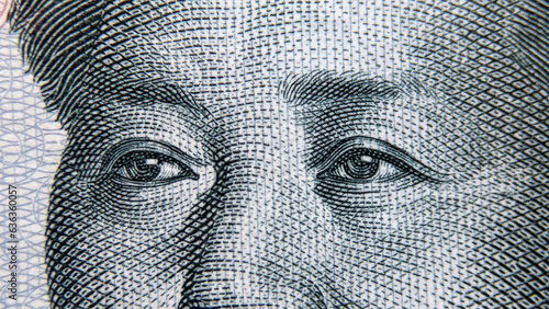 close up of Chinese Yuan (CNY)