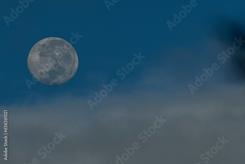 crescent, circle, crater, celestial, blue sky, beautiful moon, atmosphere, moon, sky, night, clouds, cloud, full, blue, space, dark, moonlight, nature, light, planet, halloween, water, stars, astronom