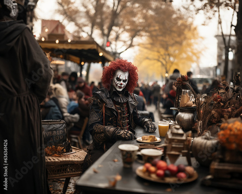 Halloween costume festival, urban parade