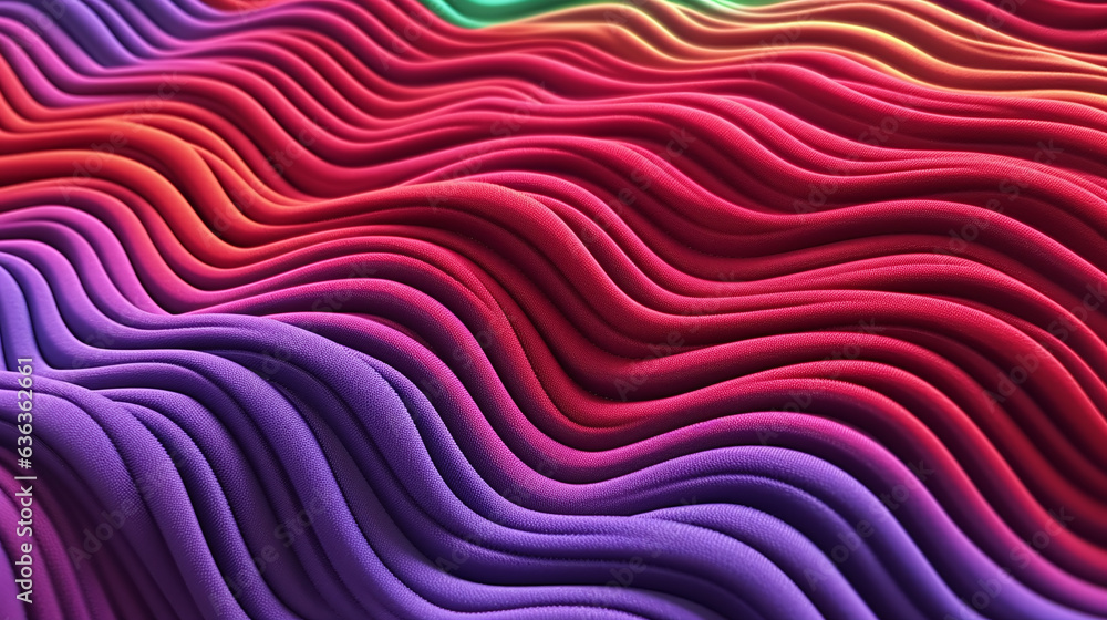 wavy big fuzzy chords background; generative AI illustration wavy big fuzzy chords background; generative AI illustration