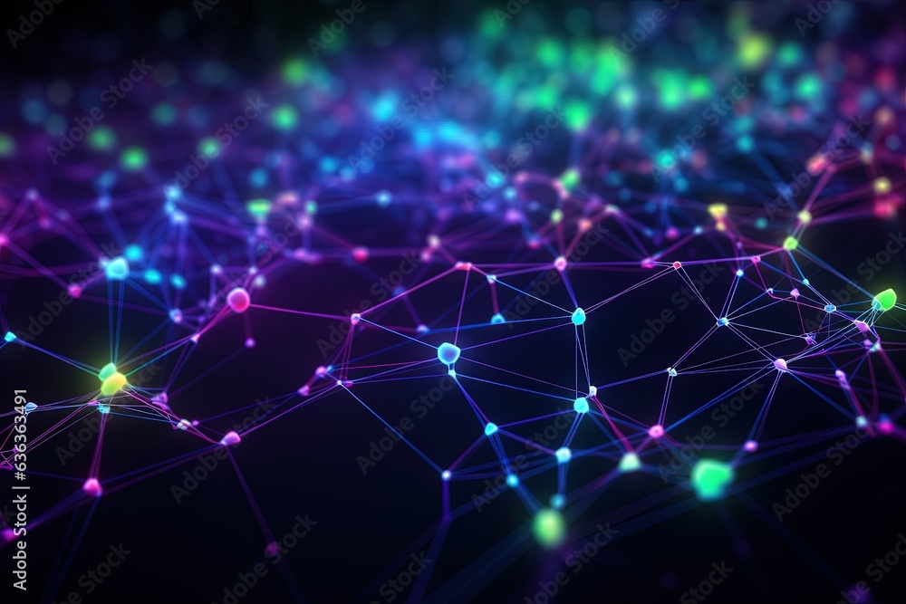 abstract futuristic Digital Network Matrix - Abstract Technology Connection Concept, abstract futuristic Digital Network Matrix - Abstract Technology Connection Concept,