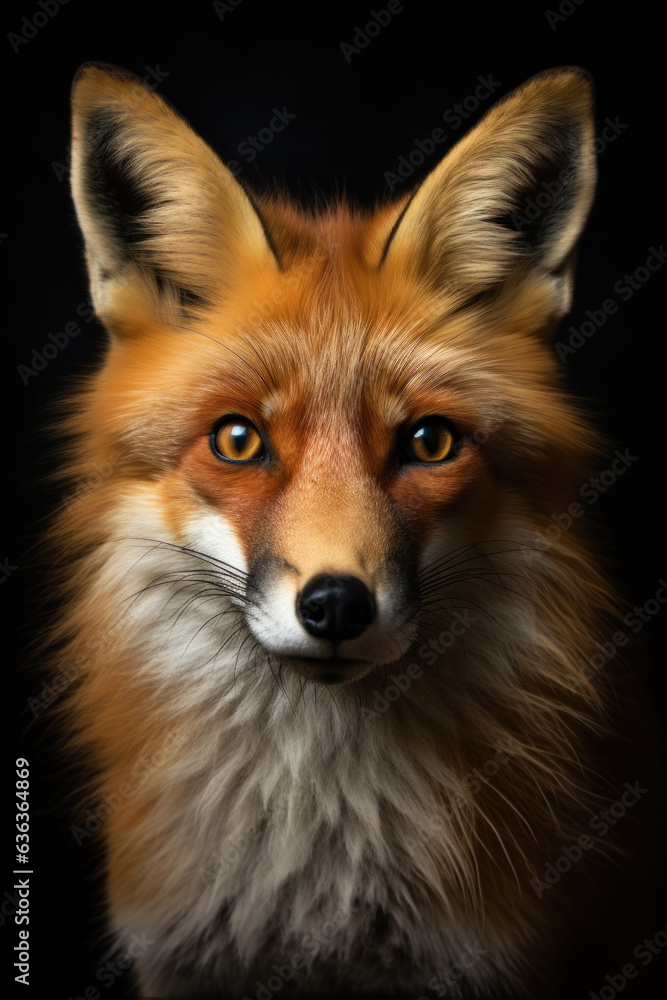 Beautiful vox in front of a black background (AI Generated) Beautiful vox in front of a black background (AI Generated)