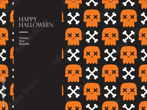halloween happy vector element horror october cartoon evil haunted pumpkin invite party monster art