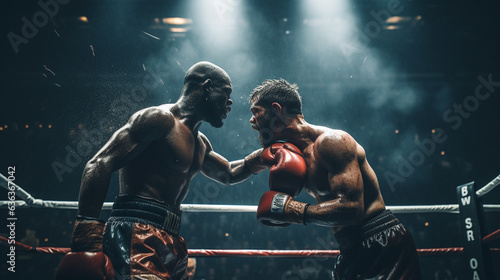 Rumble in the Arena: Boxers' Monumental Clash, generative ai