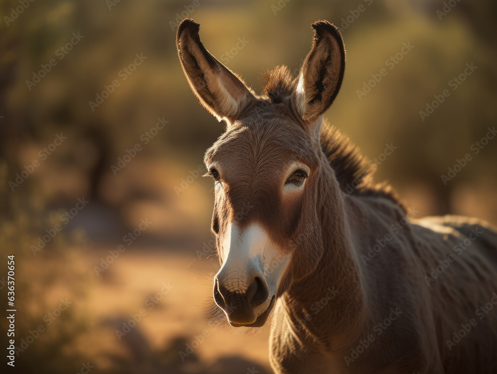 Mule portrait created with Generative AI technology Mule portrait created with Generative AI technology