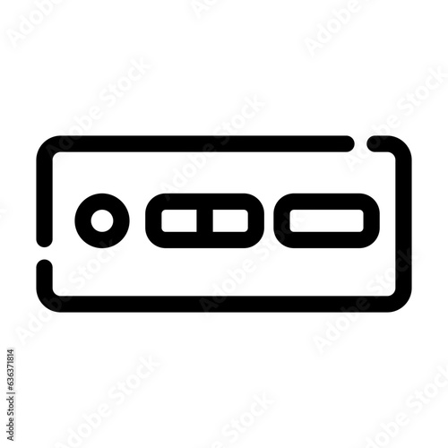 swab test line icon best for web design