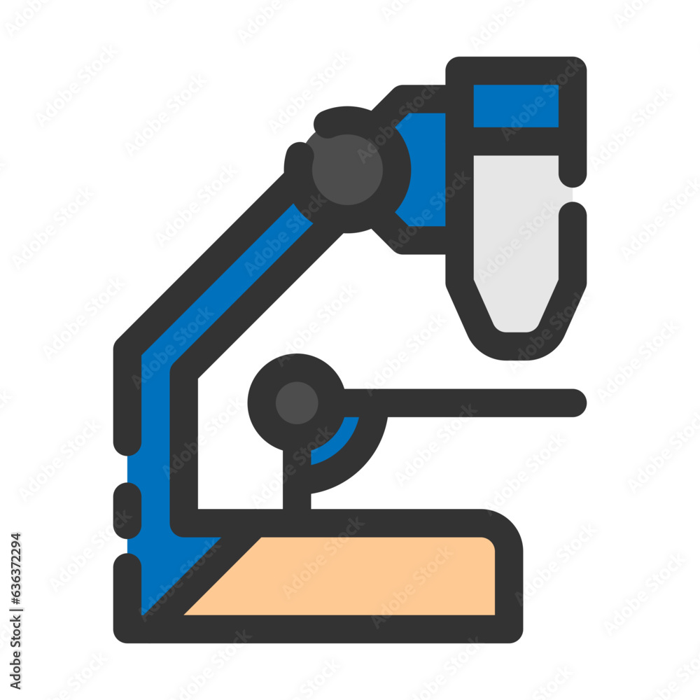 microscope line icon best for web design microscope line icon best for web design