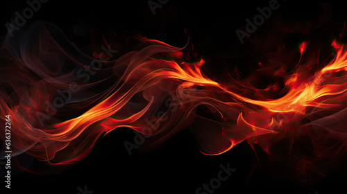 Fire flame texture. Blaze flames background for banner. Burning concept © Sasint