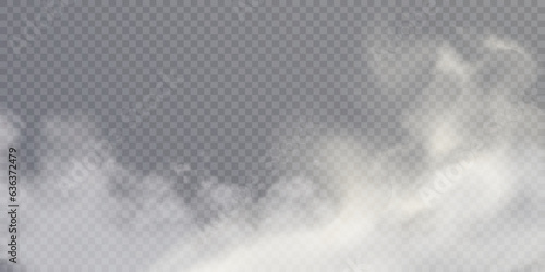 Texture of steam, smoke, fog, clouds. Vector isolated smoke. Aerosol effect 
