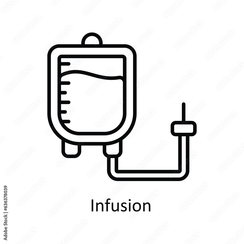 Infusion Outline Icon Design illustration. Pharmacy Symbol on White background EPS 10 File Infusion Outline Icon Design illustration. Pharmacy Symbol on White background EPS 10 File