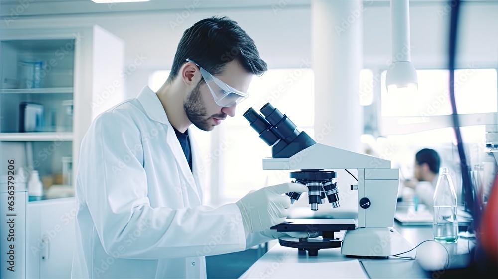 analyze biochemical samples in advanced scientific laboratory. Medical professional use microscope look microbiological developmental of viral. Biotechnology research analyze biochemical samples in advanced scientific laboratory. Medical professional use microscope look microbiological developmental of viral. Biotechnology research