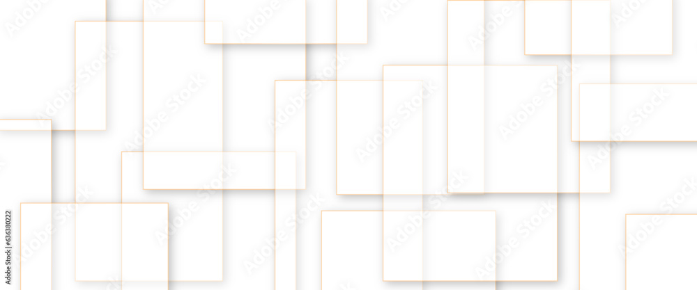 Abstract white square shape with gold line futuristic concept background. Abstract white background with square gold line shapes. Vector illustration design for presentation, banner, cover, web, Abstract white square shape with gold line futuristic concept background. Abstract white background with square gold line shapes. Vector illustration design for presentation, banner, cover, web,