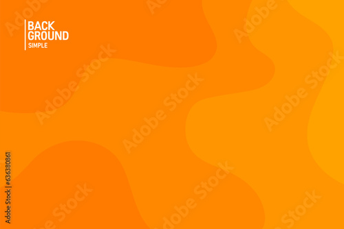 Abstract background in orange colors. Fluid banner template vector illustration.