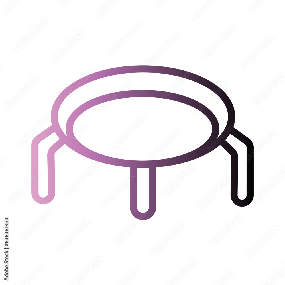 Activity Individual Sport Gradient Line Icon Activity Individual Sport Gradient Line Icon