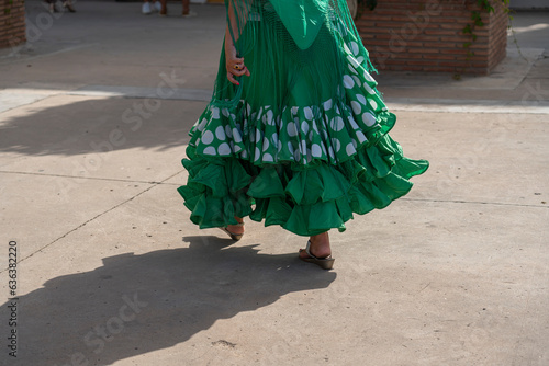 Step into the world of Spanish dance with a polka dot flamenco dress. A rich fusion of culture, design, and movement, it's the epitome of Andalusian style.