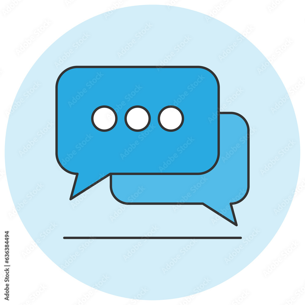 Naklejka premium chat bubble icon